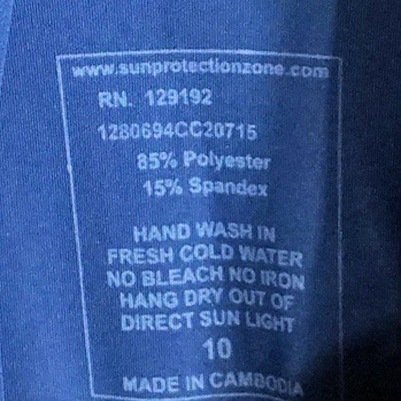 SPZ UV protection to the max 10 boy hooded LS full zip shirt jacket EUC - Picture 2 of 3